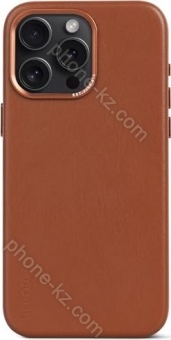 Decoded Leather Back Cover for Apple iPhone 15 Pro Max Tan 