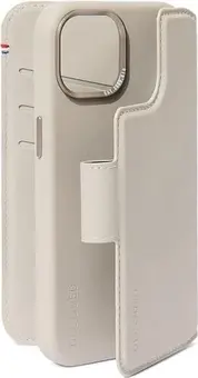 Decoded Leather Detachable wallet MagSafe for Apple iPhone 15 Plus Clay