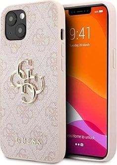 Guess Hard Cover 4G Metal Logo для Apple iPhone 13 pink