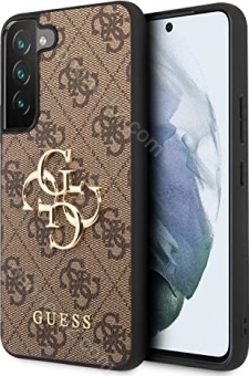 Guess Hard Cover 4G Metal Logo for Samsung Galaxy S22+ brown 