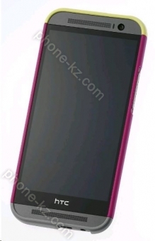HTC HC-C940 Double Dip Hard Shell for One (M8) pink/yellow/grey 