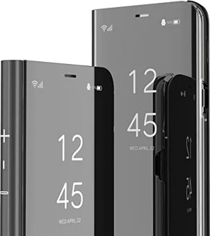 IMIRST clear View Standing Cover для Apple iPhone 13 Pro Mirror Black