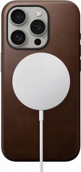 Nomad modern Leather case для Apple iPhone 16 Pro коричневый