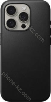 Nomad modern Leather case for Apple iPhone 15 Pro black 
