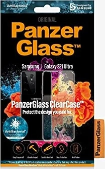 PanzerGlass clear case AntiBacterial для Samsung Galaxy S21 Ultra прозрачный