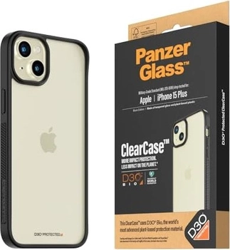 PanzerGlass clear case D3O черный Edition для Apple iPhone 15 Plus прозрачный/черный