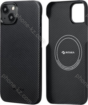 Pitaka MagEZ case 4 Twill for Apple iPhone 15 Plus black/grey 