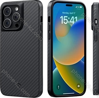 Pitaka MagEZ case Pro 3 Twill for Apple iPhone 14 Pro black/grey 