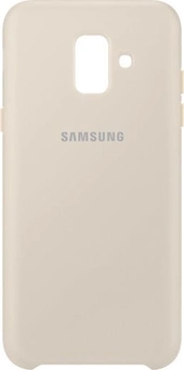 Самсунг Dual Layer Cover для Галакси A6 (2018) золотой