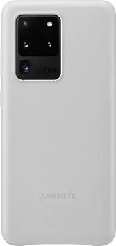 Samsung Leather Cover для Galaxy S20 Ultra light серый