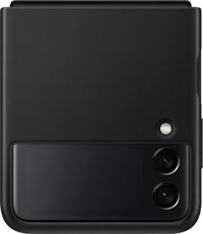 Samsung Leather Cover для Galaxy Z Flip 3 black