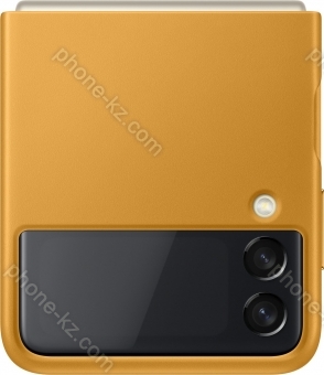 Samsung Leather Cover for Galaxy Z Flip 3 Mustard 