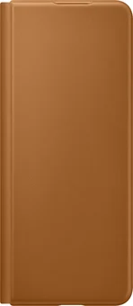 Samsung Leather Flip Cover для Galaxy Z Fold 3 5G Camel
