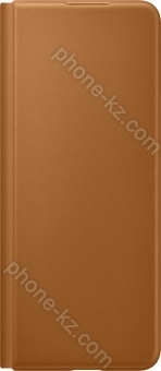 Samsung Leather Flip Cover for Galaxy Z Fold 3 5G Camel 