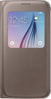 Самсунг S-View Cover для Галакси S6 золотой