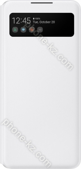 Samsung S-View wallet Cover for Galaxy A42 5G white 