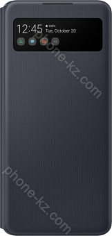 Samsung S-View wallet Cover for Galaxy A42 5G black 