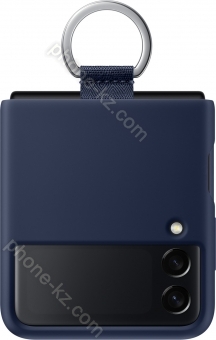 Samsung Silicone Cover with ring for Galaxy Z Flip 3 5G Navy 