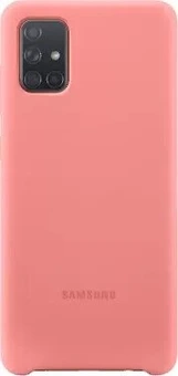 Samsung Silicone Cover для Galaxy A71 розовый