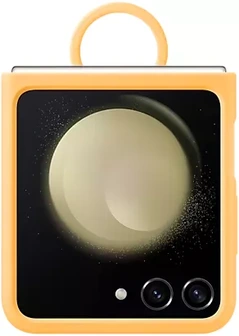Samsung Silicone case with ring для Galaxy Z Flip 5 Apricot
