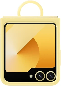 Samsung Silicone case для Galaxy Z Flip7 FE/Flip6 желтый