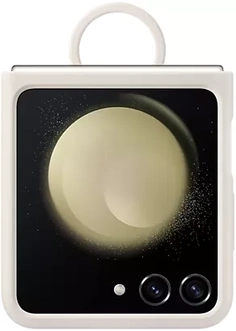 Samsung Silicone case with ring для Galaxy Z Flip 5 Cream