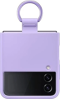 Samsung Silicone Cover with ring для Galaxy Z Flip 4 Bora фиолетовый