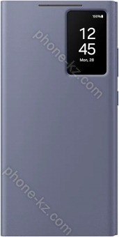 Samsung Smart View wallet case for Galaxy S24 Ultra purple 