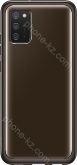 Samsung Soft clear Cover for Galaxy A02s black 