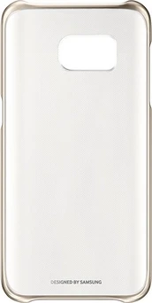 Самсунг clear Cover для Галакси S7 золотой
