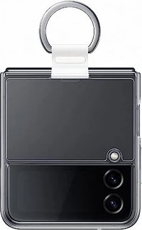 Самсунг clear Cover with ring для Галакси Z Flip 4 прозрачный