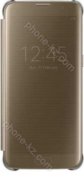 Samsung clear View Cover for Galaxy S7 Edge gold 