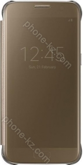 Samsung clear View Cover for Galaxy S7 gold 