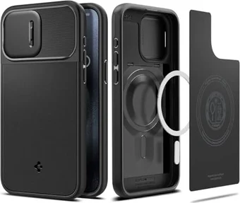 Spigen Optics Armor MagFit для Apple iPhone 15 Pro Max black
