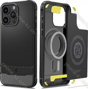 Spigen Rugged Armor MagFit for Apple iPhone 15 Pro Max Matte Black 