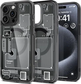 Spigen Ultra hybrid Zero One MagFit для Apple iPhone 15 Pro black