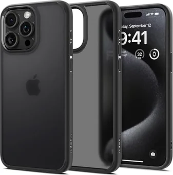 Spigen Ultra hybrid mat для Apple iPhone 15 Pro Max frost Black