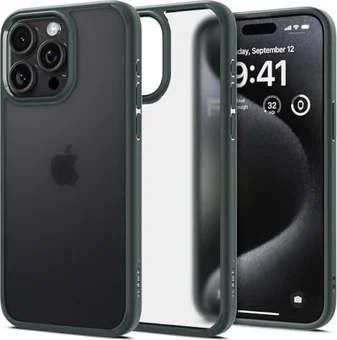 Spigen Ultra hybrid mat для Apple iPhone 15 Pro frost Green