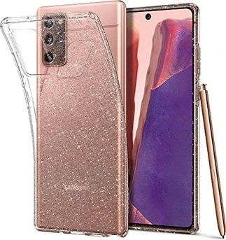 Spigen liquid Crystal Glitter для Самсунг Галакси Ноут 20 Crystal quartz