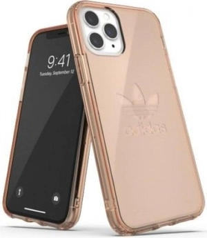 adidas Protective clear case Big Logo для Эпл Айфон 11 Про розовый золотой