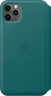 Apple кожа Folio Case для iPhone 11 Pro Max Peacock Blue