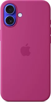 Appleсиликон Case с MagSafe для iPhone 16 Plus fuchsia