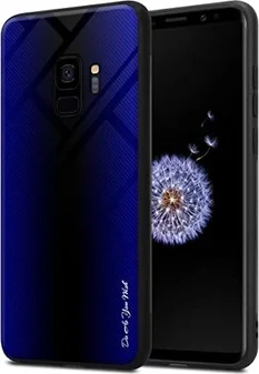 Cadorabo TPU gestreiftes стекло Cover для Sasmung Galaxy S9 Violet