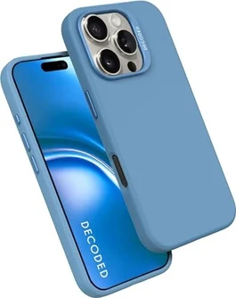 Decoded AntiMicrobial Silicone Back Cover для Apple iPhone 16 Pro Air Blue
