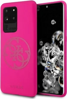 Guess Hard Cover Silicone 4G для Samsung Galaxy S20 Ultra fuchsia