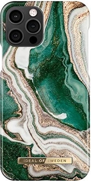 iDeal of Sweden Fashion case для Apple iPhone 12/12 Pro golden jade Marble