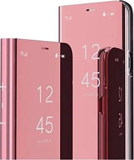 Mrster Clear View Standing Cover для Xiaomi Redmi Note 9 Pink