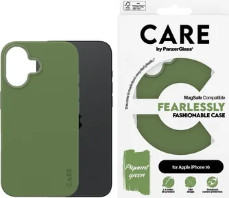 PanzerGlass Care Fashionable Case MagSafe для Apple iPhone 16 Piquant Green