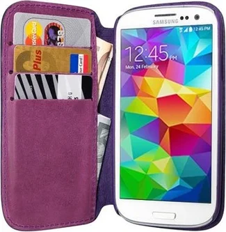 Pedea Book Cover Натуральная кожа для Samsung Galaxy S5 Violet