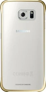 Samsung Clear Cover для Galaxy S6 Edge gold